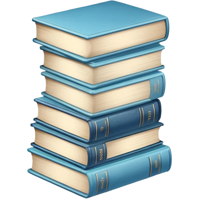 Light blue books emoji