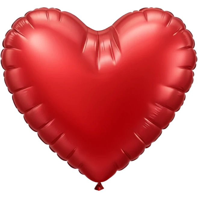Foil balloon heart, remove background emoji