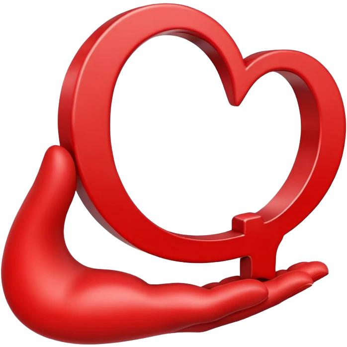 Heart holding letter C emoji