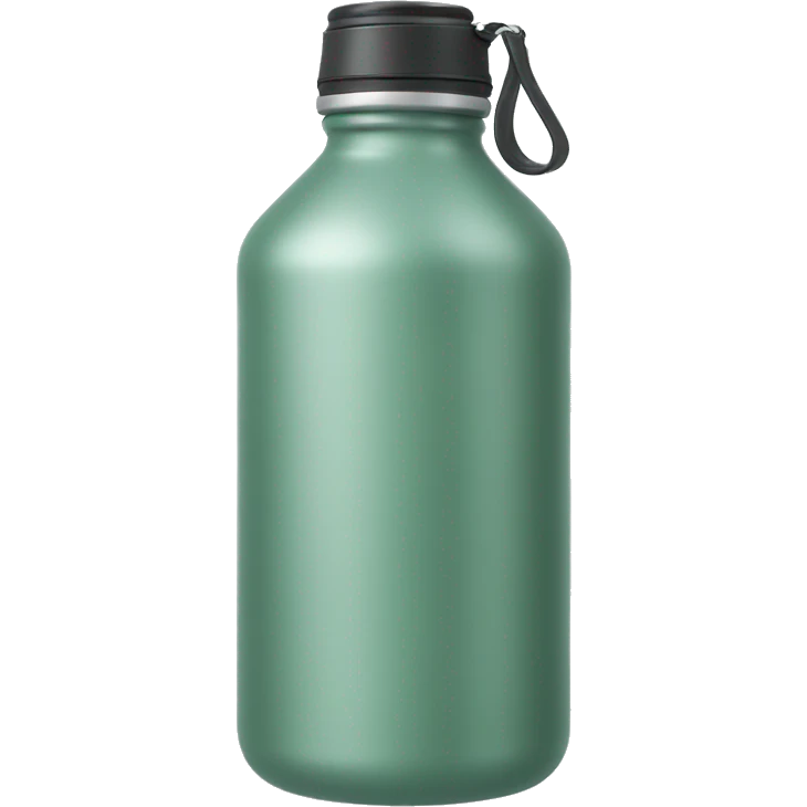 Sage green water bottle emoji
