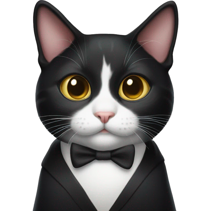 tuxedo cat emoji