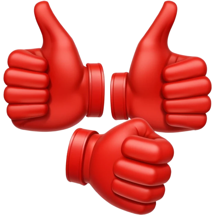 2 big red thumbs down emoji