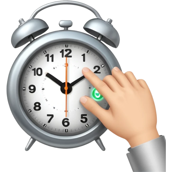 hitting snooze emoji