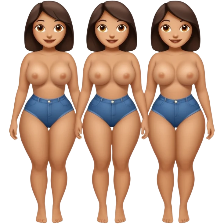 attractive full body latina with massive curves, breasts, and ass emoji