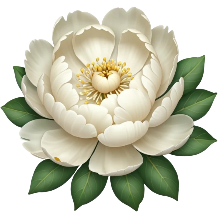 White Peony  emoji