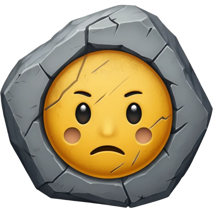 sick rock emoji emoji