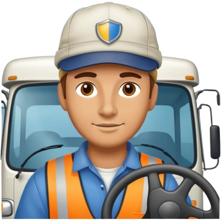 Truck driver emoji