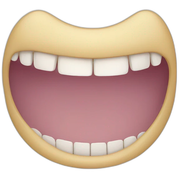 Person smiling with a missing front tooth emoji