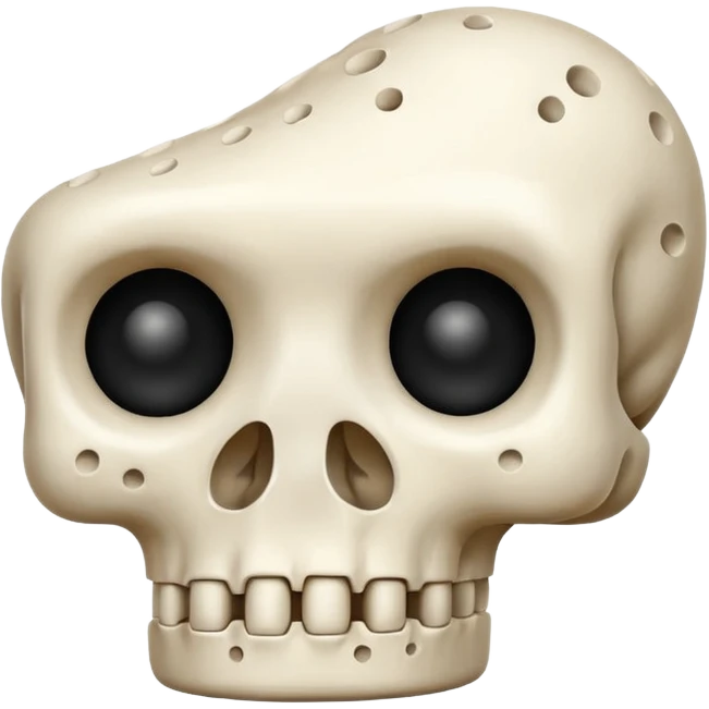 bone with tiny holes emoji