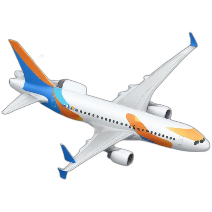 Create me an emoji with the airline "flydubai" colours theme and a discord emoji in-side emoji