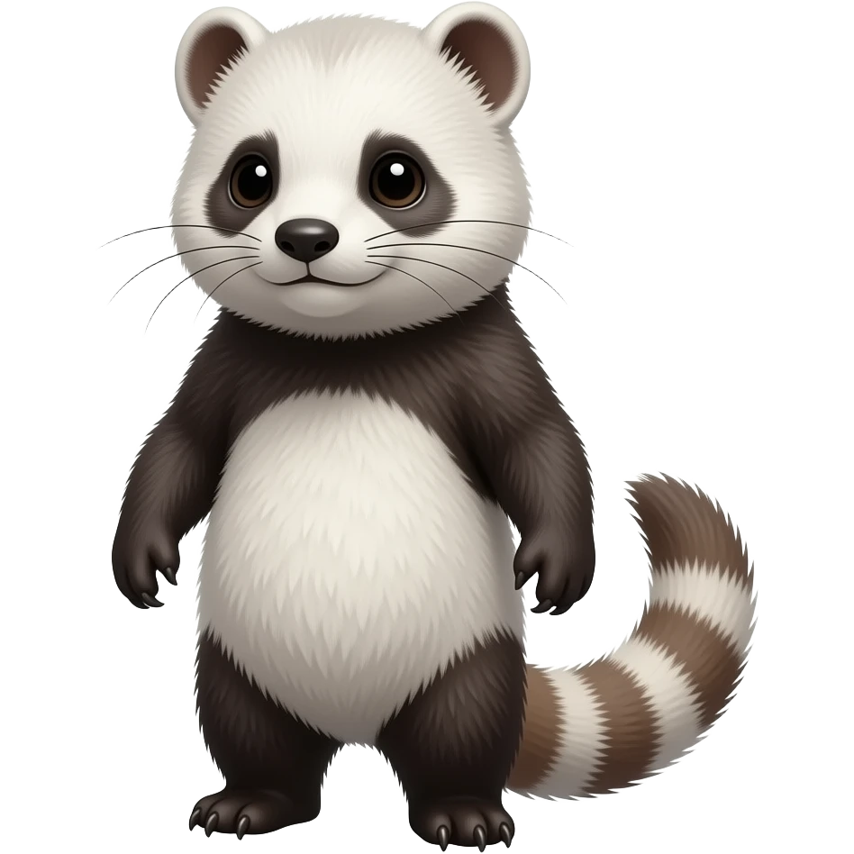 realistic f-snow-ermine-panda-hybrid-animal-creature emoji