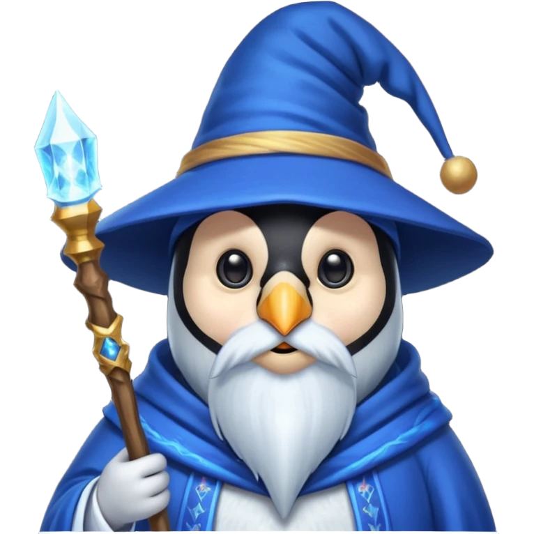 Penguin Wizard emoji