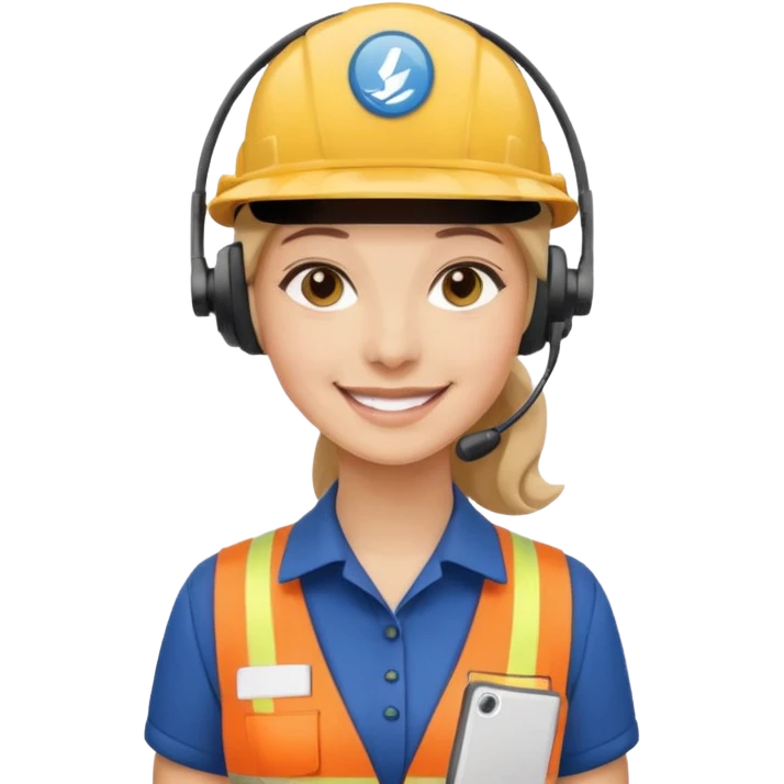 Sales women specialist in shipping emoji