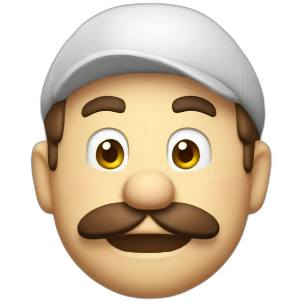 Drunk mario emoji