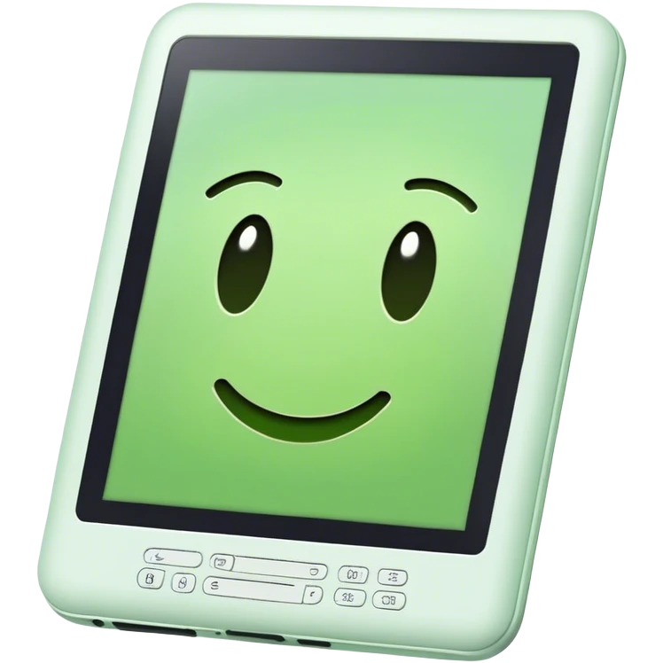 kindle na cor verde claro  emoji