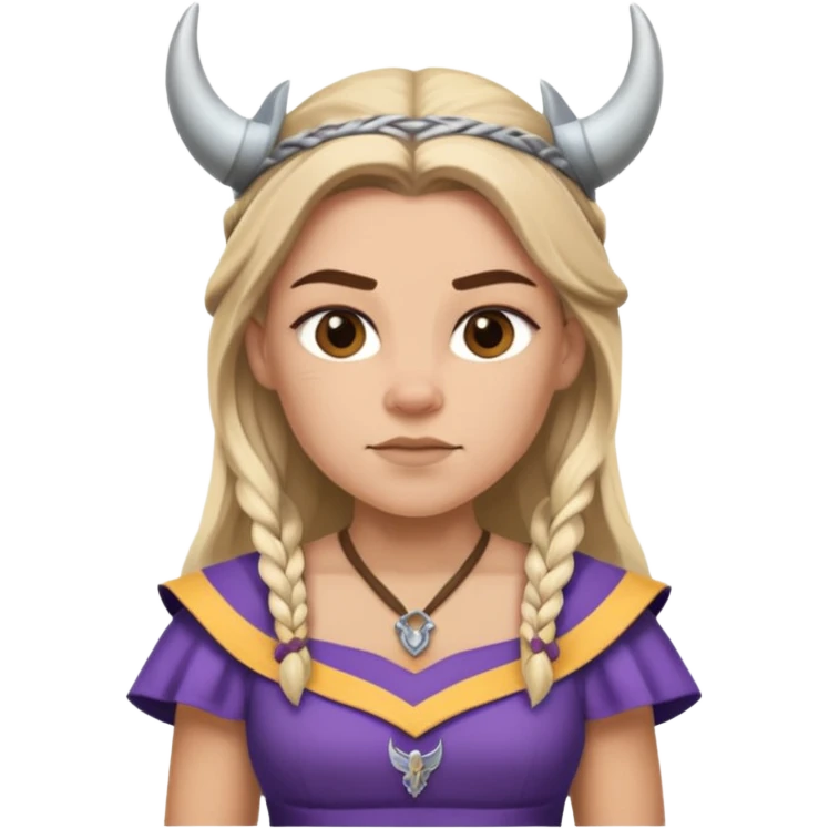 Minnesota Viking player dressed as a woman emoji