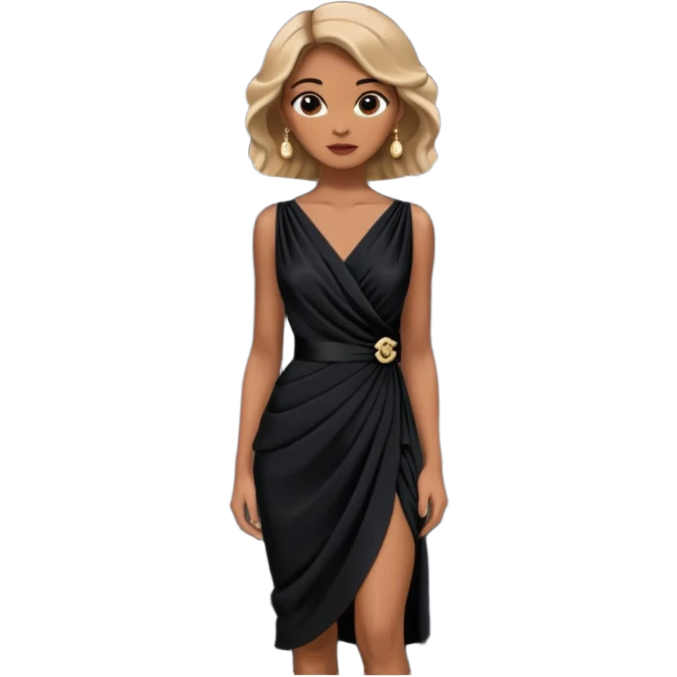 chanel black dress  emoji