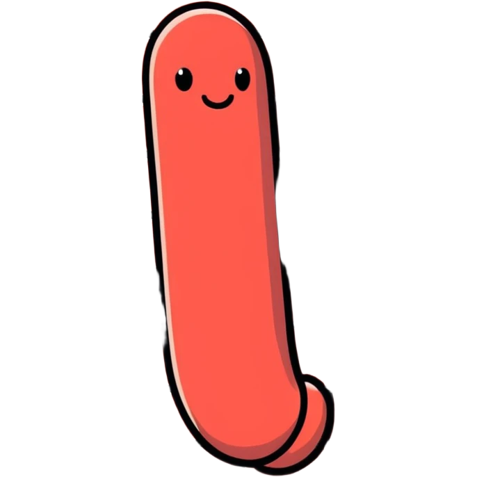 Penis made of red bricks emoji