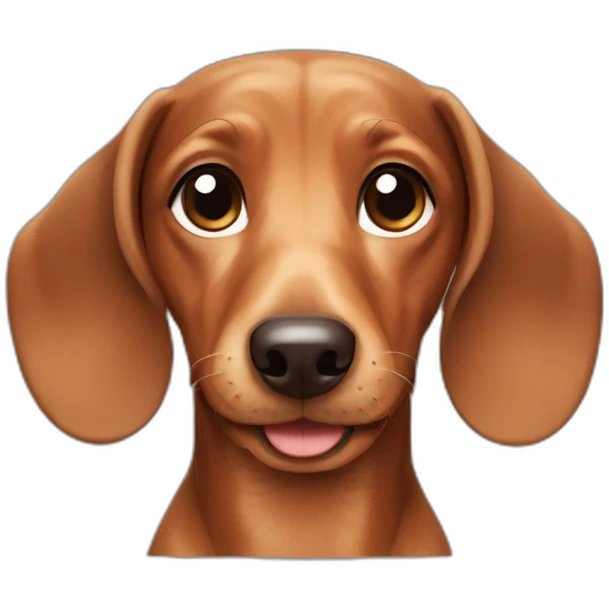 cute dachshund emoji
