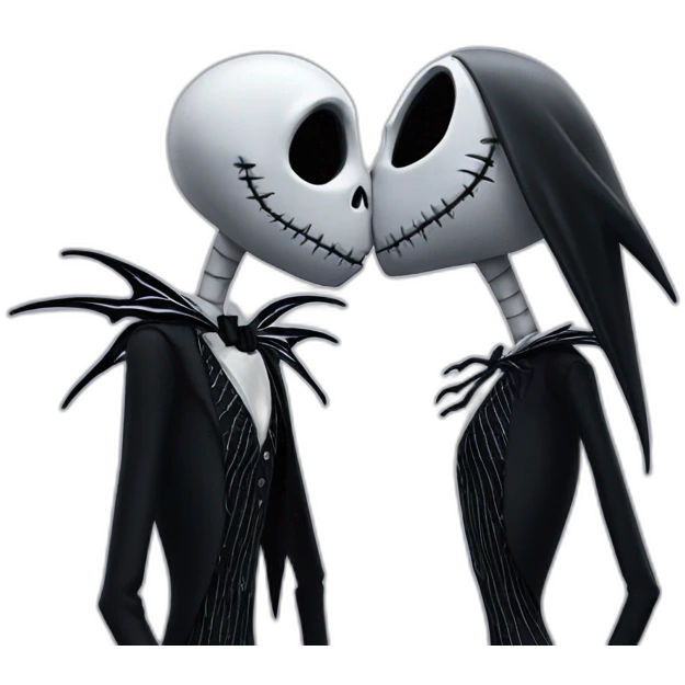 Jack Skellington kiss emoji