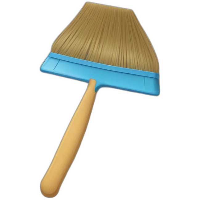 hand broom and dustpan emoji