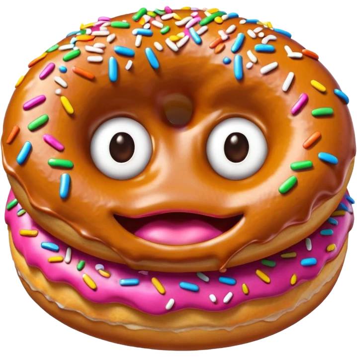 donut monster emoji