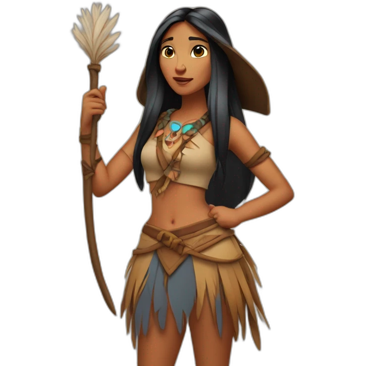 Pocahontas, witch emoji