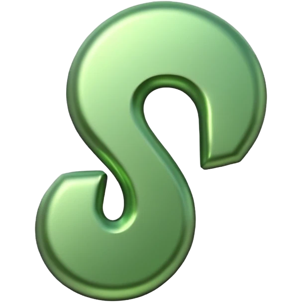 make question sign inlight green color  emoji