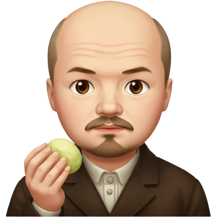 Lenin ăn mochi emoji