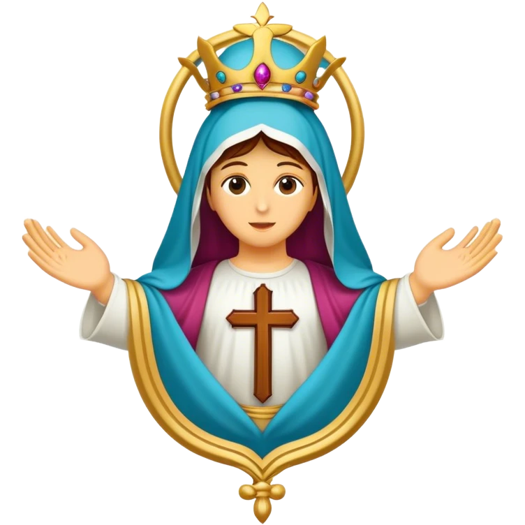 ave maria's emblem with a touch OF MAJENTA emoji