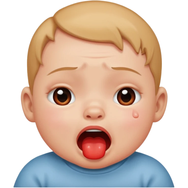 Loud baby emoji