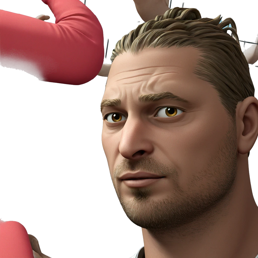 serene portrait of a man emoji
