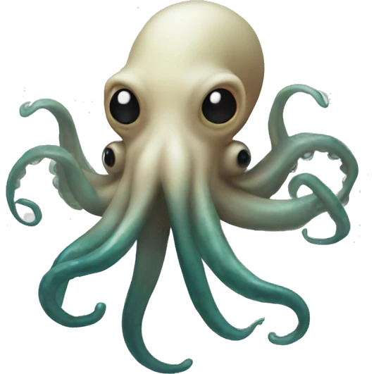 Squid on hook emoji