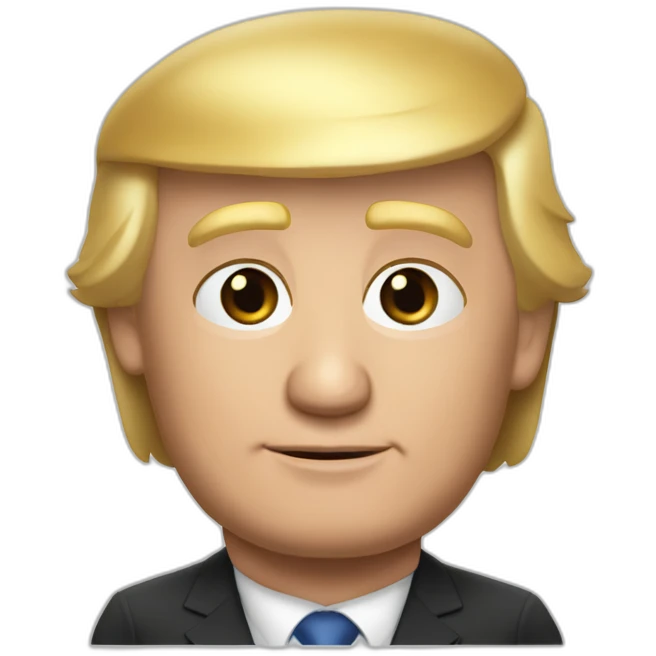 Vladimir Poutine chèque Donald Trump emoji