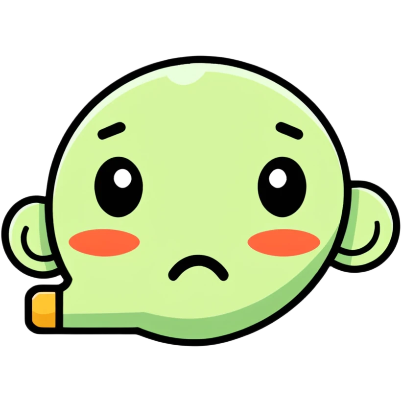 disgusted face emoji
