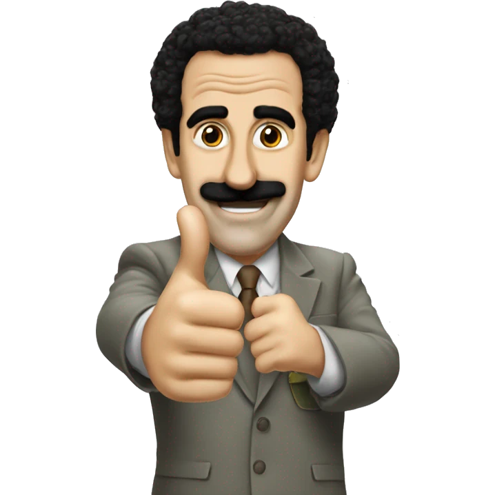 Borat thumbs up emoji