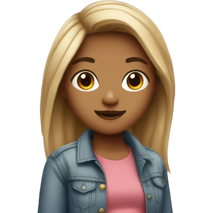 Girl wearing baggy pants and a crop top  emoji