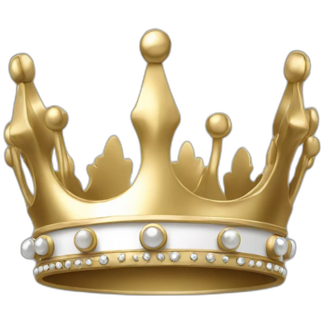White gold crown  emoji