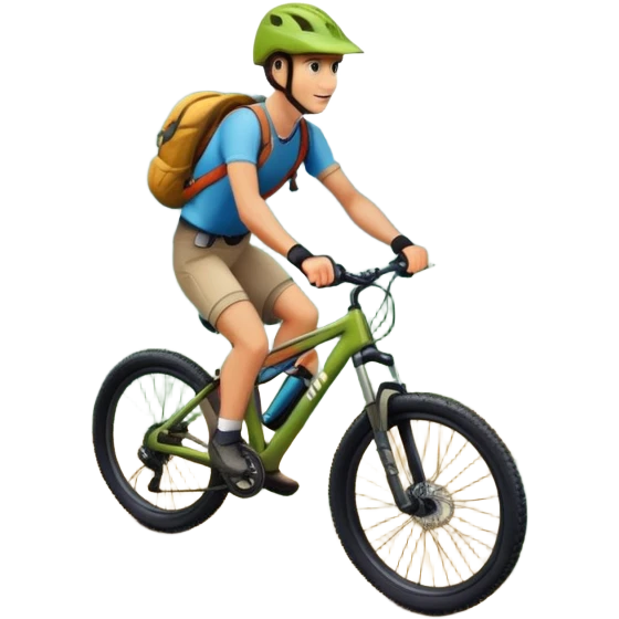 Dino mountain biking  emoji