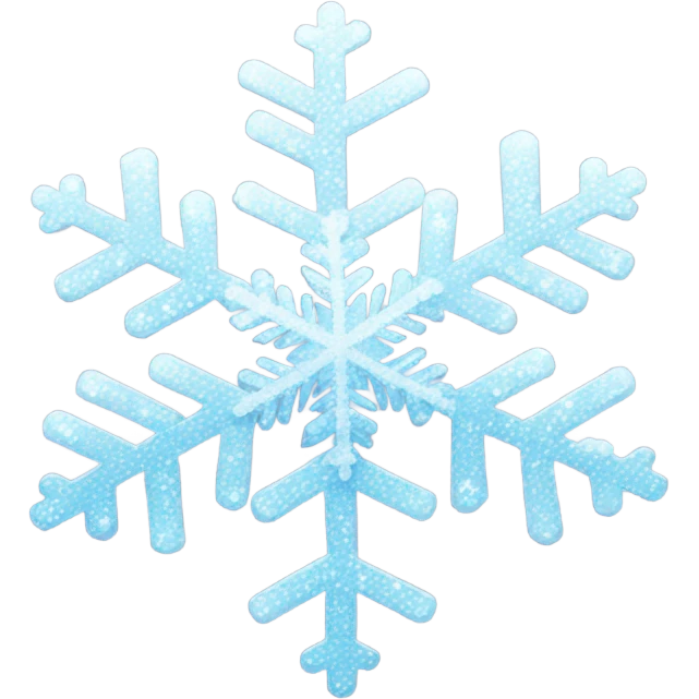 Sparkling snowflake emoji