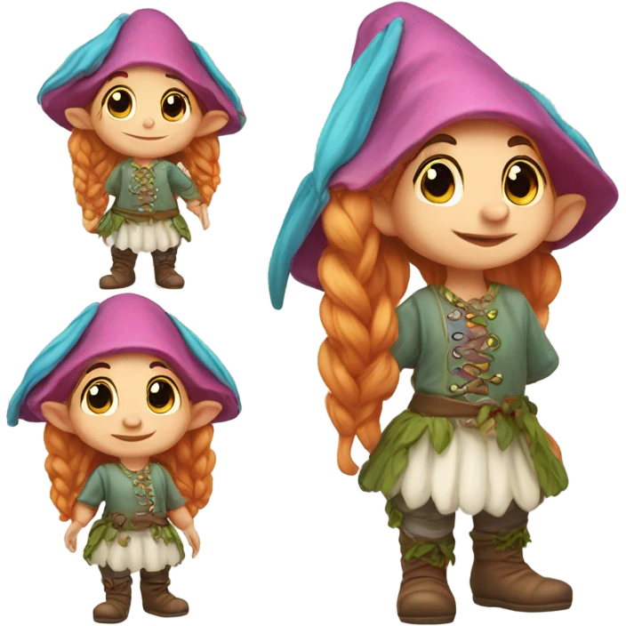 Female gnome  emoji