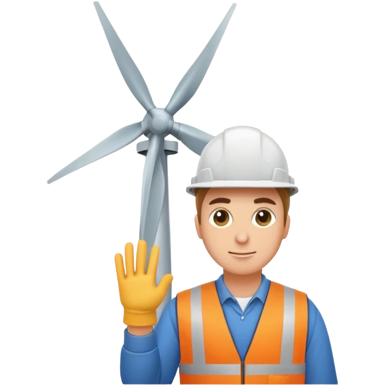 Me working on a wind turbine  emoji