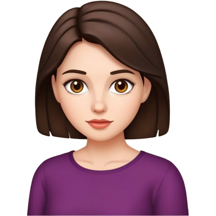 Голая брюнетка emoji