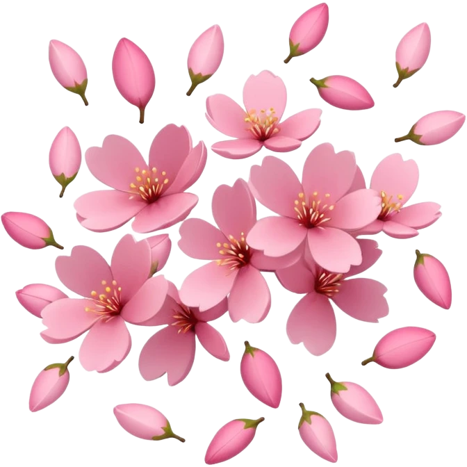 sakura petals falling emoji