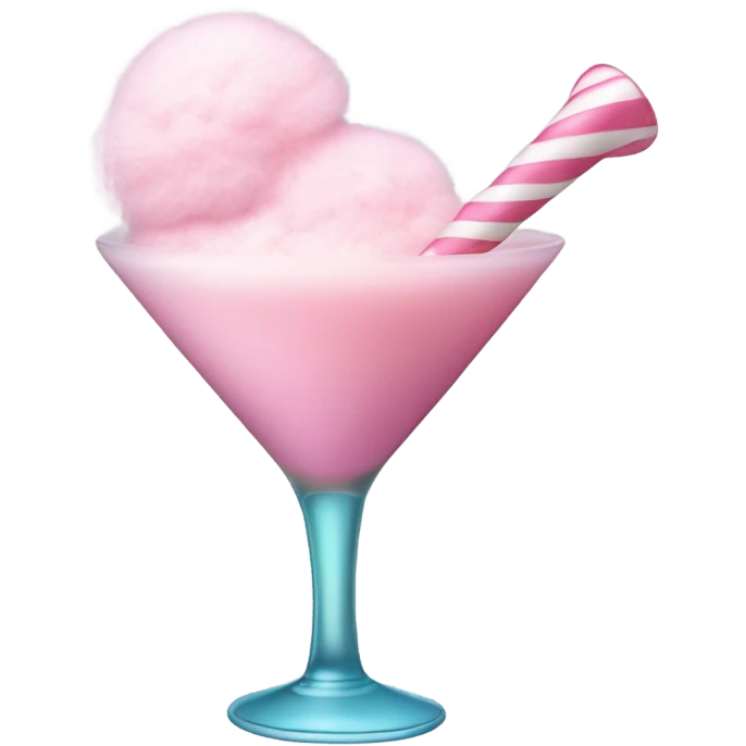 cotton candy martini emoji