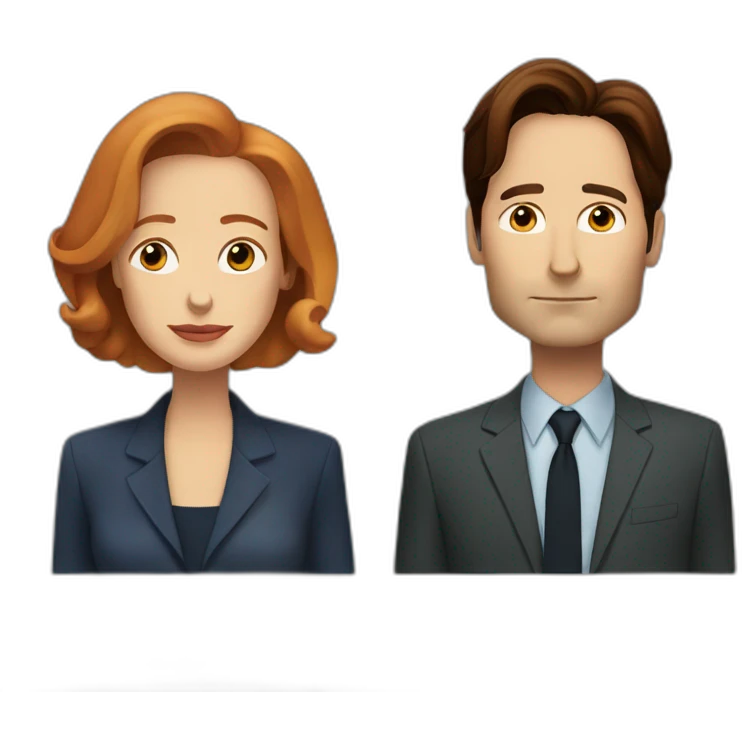 Mulder and scully emoji