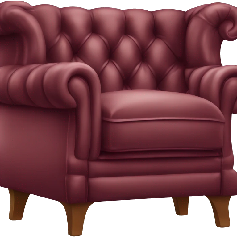 Burgundy chesterfield emoji