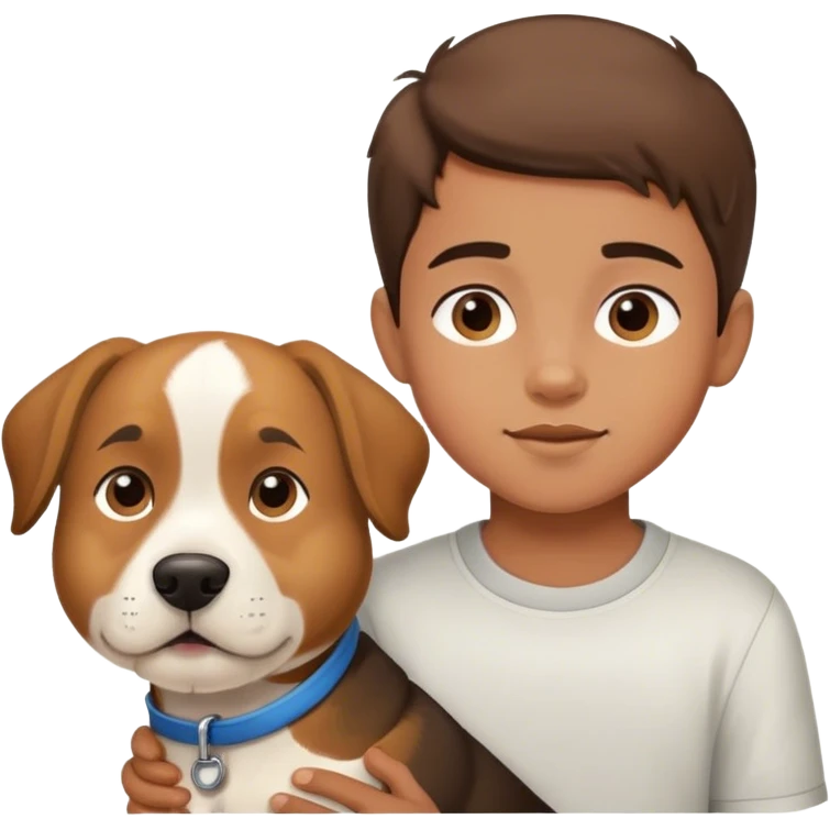 Boy dog emoji