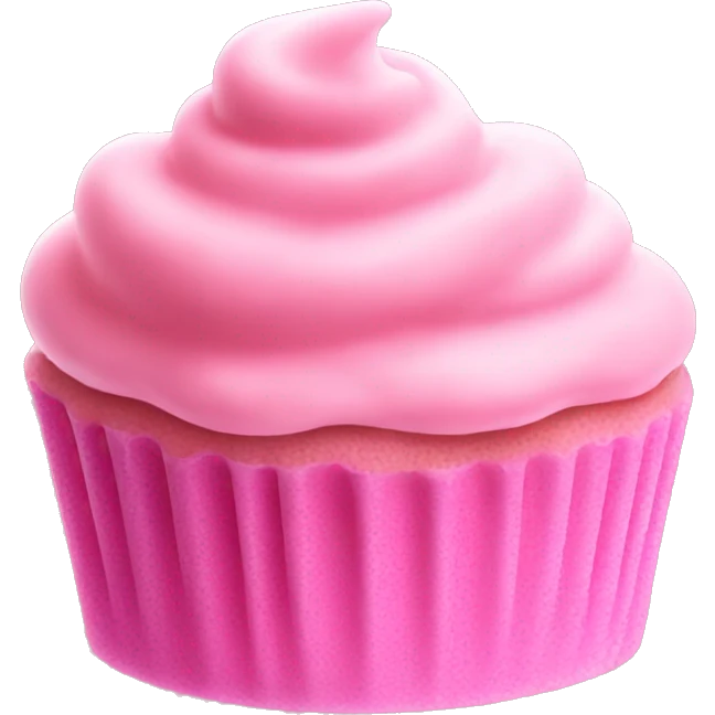 🧁pink frosting  emoji