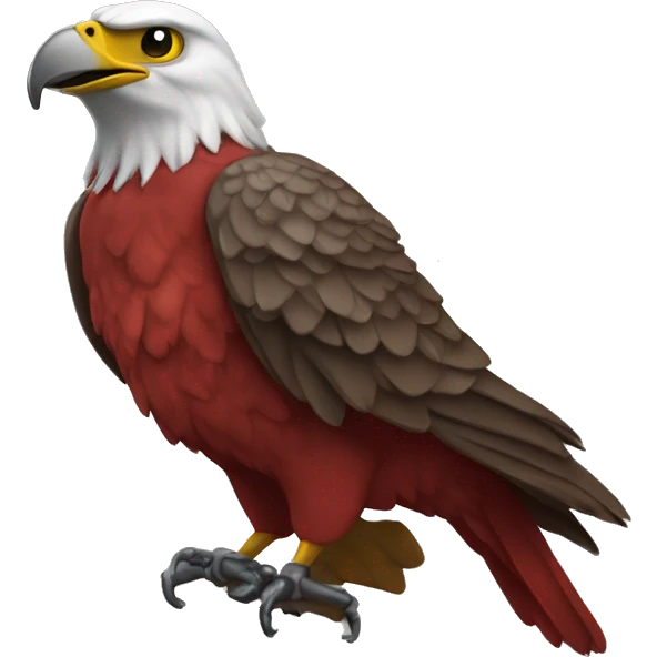 rouge-gorge mettant une claque à un aigle emoji